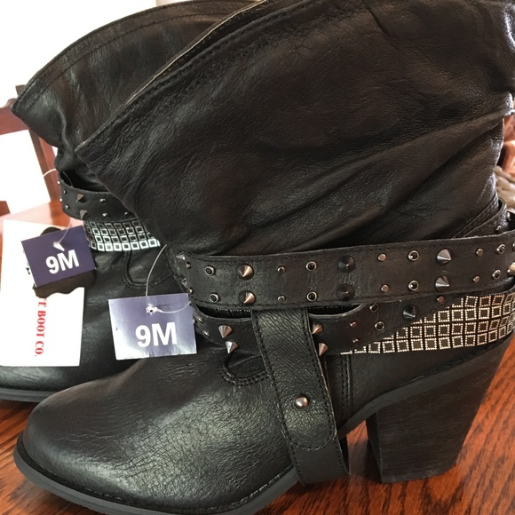 The Santa Fe Boot Co. Shoes - The Santa Fe Boot  Co. Women's Black Leather Boots